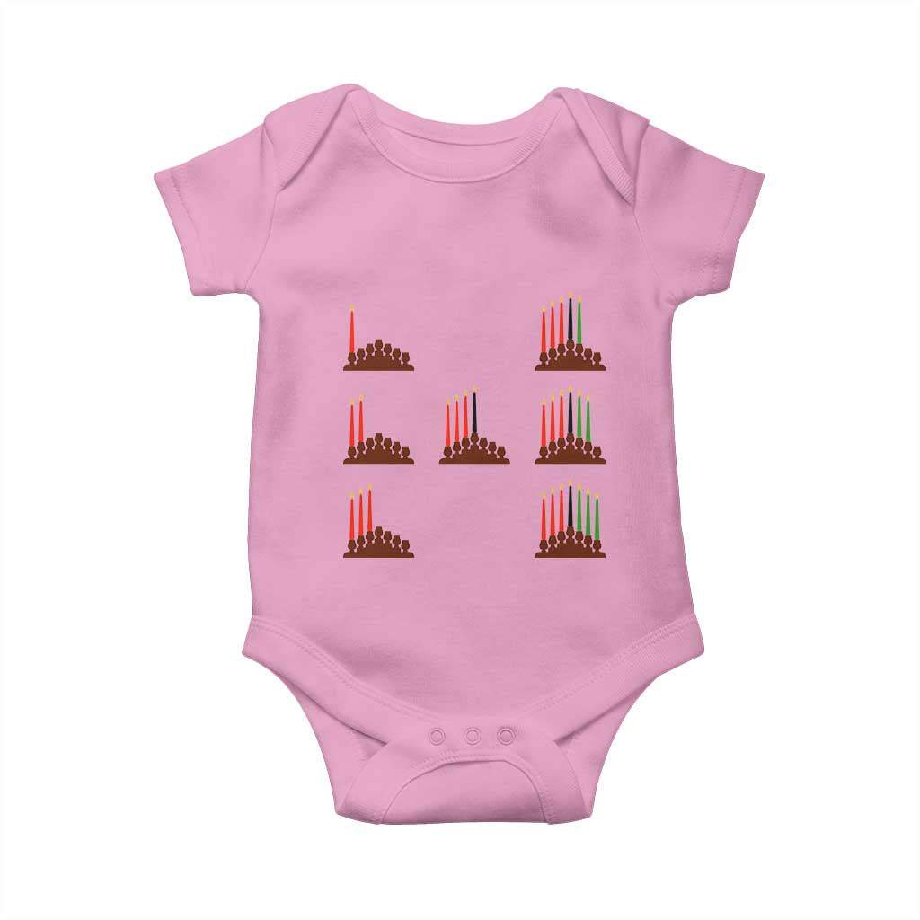 Kwanzaa Kinara Seven Candles African American Holiday Baby Onesie - Wonder Print Shop