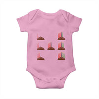 Kwanzaa Kinara Seven Candles African American Holiday Baby Onesie - Wonder Print Shop