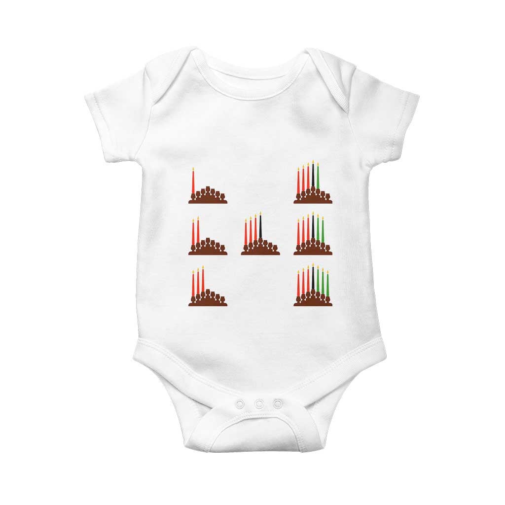 Kwanzaa Kinara Seven Candles African American Holiday Baby Onesie - Wonder Print Shop