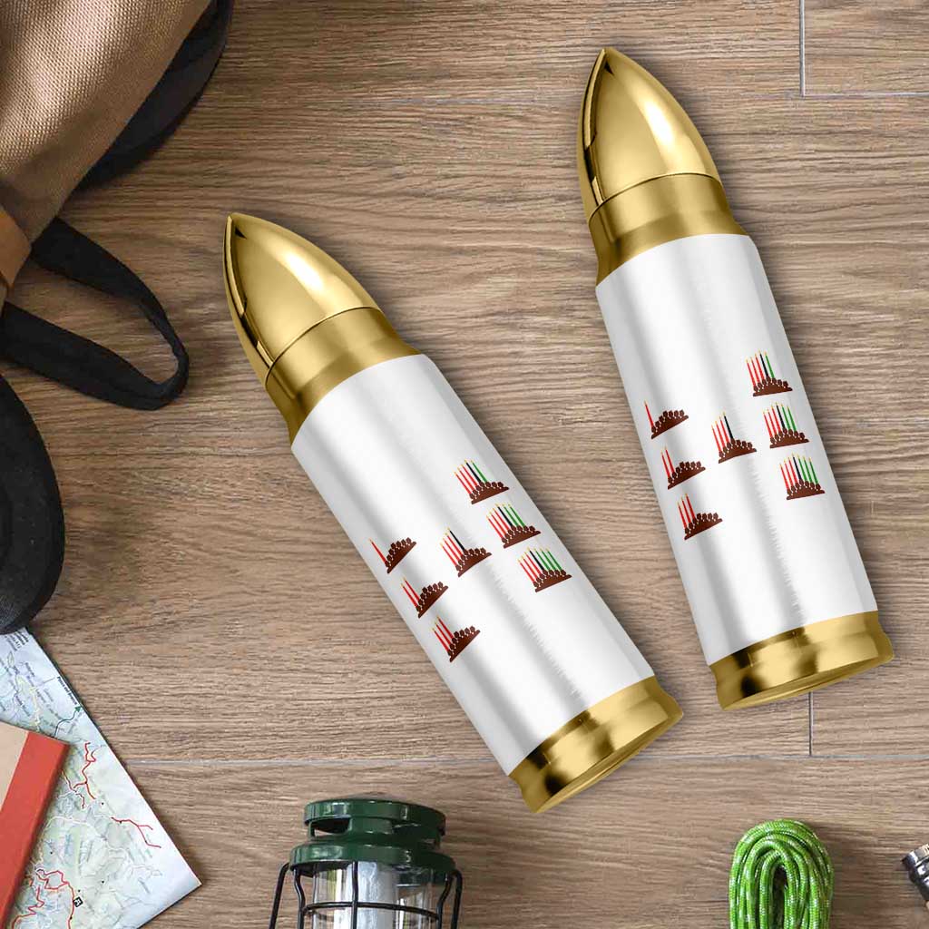 Kwanzaa Kinara Seven Candles African American Holiday Bullet Tumbler - Wonder Print Shop