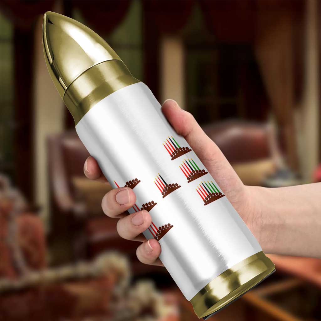 Kwanzaa Kinara Seven Candles African American Holiday Bullet Tumbler - Wonder Print Shop