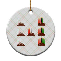 Kwanzaa Kinara Seven Candles African American Holiday Ceramic Ornament - Wonder Print Shop
