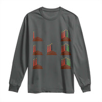 Kwanzaa Kinara Seven Candles African American Holiday Long Sleeve Shirt - Wonder Print Shop