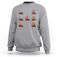 Kwanzaa Kinara Seven Candles African American Holiday Sweatshirt - Wonder Print Shop
