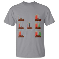 Kwanzaa Kinara Seven Candles African American Holiday T Shirt - Wonder Print Shop