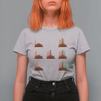 Kwanzaa Kinara Seven Candles African American Holiday T Shirt For Women - Wonder Print Shop