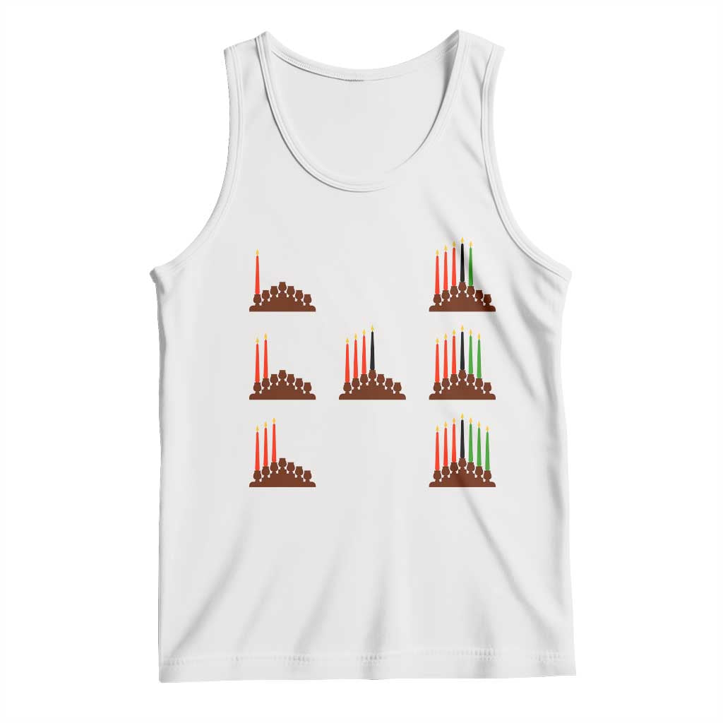 Kwanzaa Kinara Seven Candles African American Holiday Tank Top - Wonder Print Shop