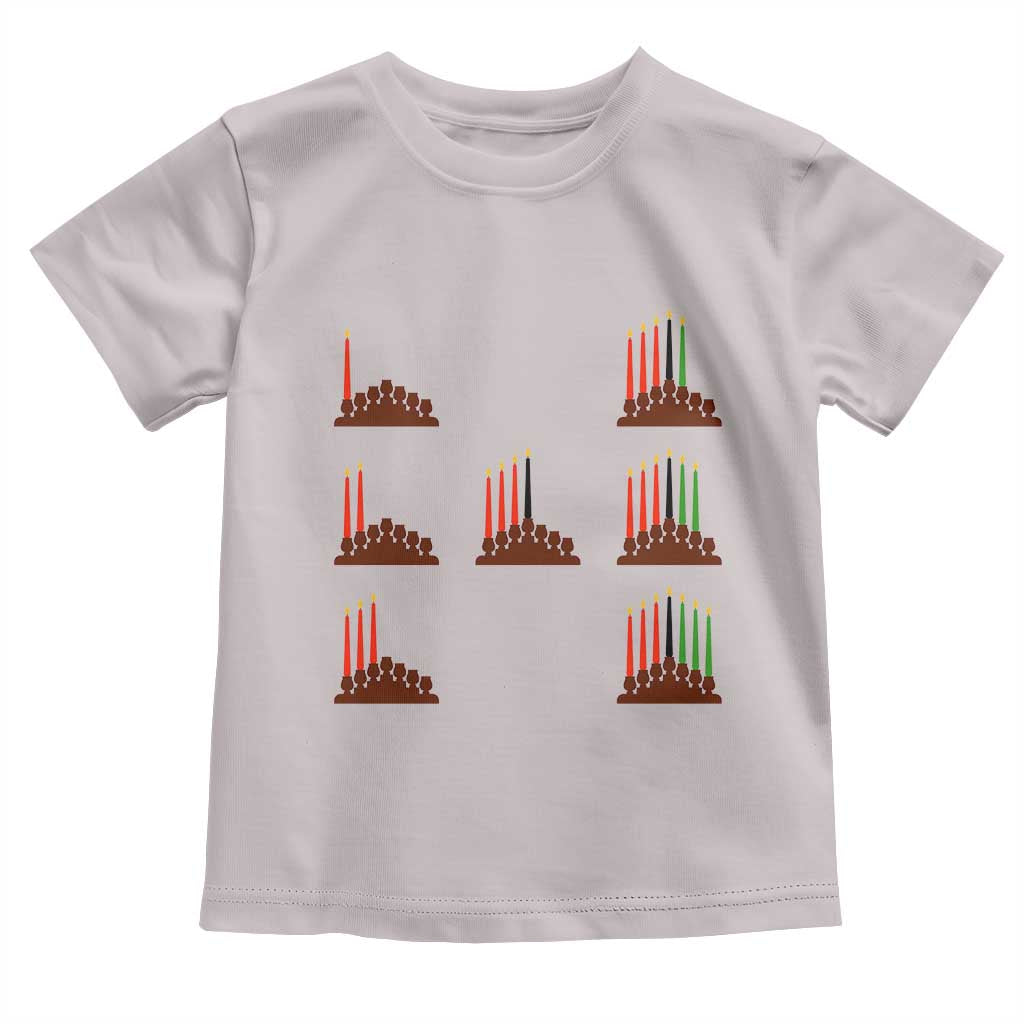 Kwanzaa Kinara Seven Candles African American Holiday Toddler T Shirt - Wonder Print Shop