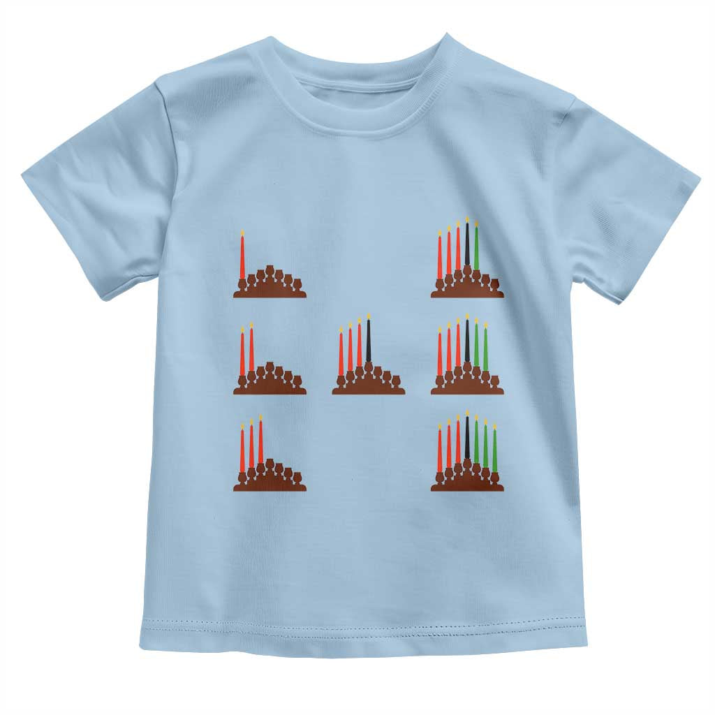 Kwanzaa Kinara Seven Candles African American Holiday Toddler T Shirt - Wonder Print Shop