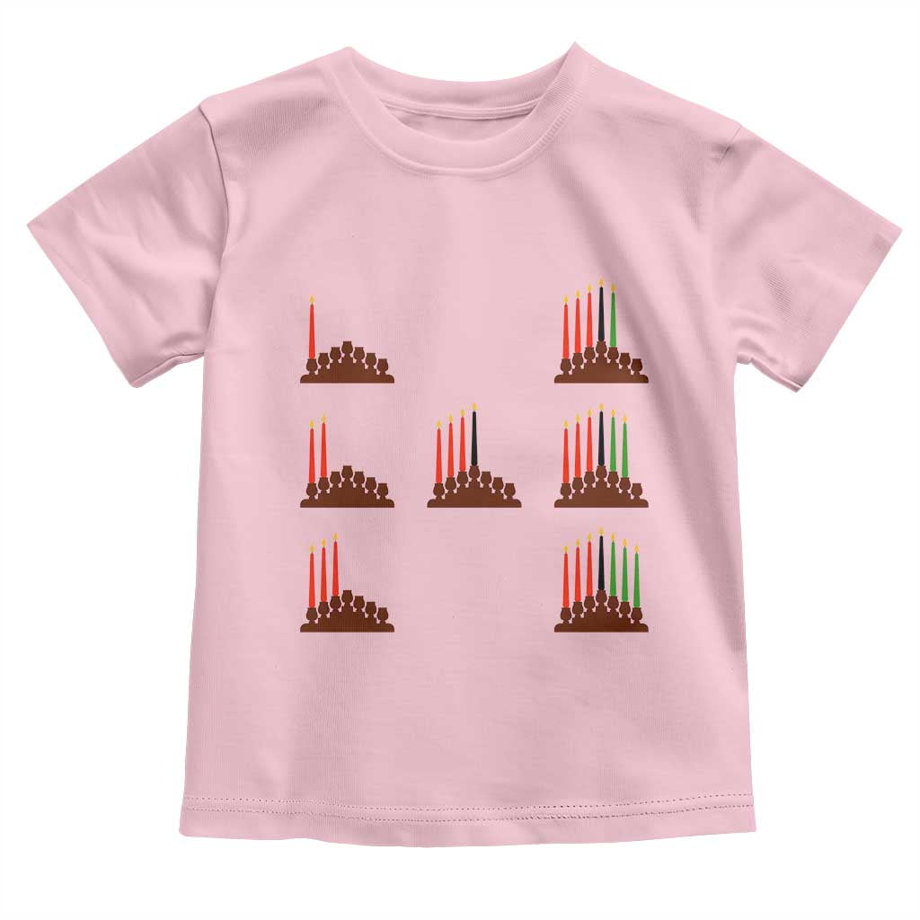Kwanzaa Kinara Seven Candles African American Holiday Toddler T Shirt - Wonder Print Shop
