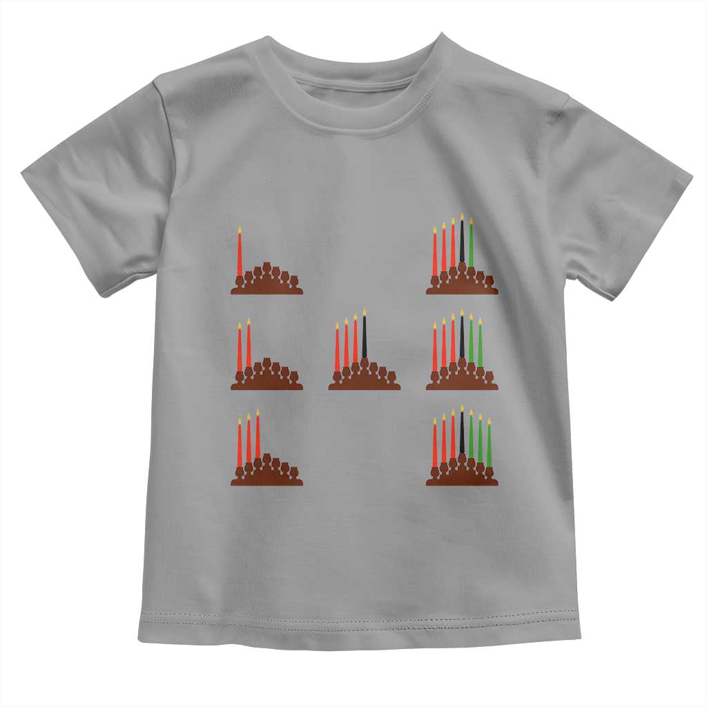 Kwanzaa Kinara Seven Candles African American Holiday Toddler T Shirt - Wonder Print Shop