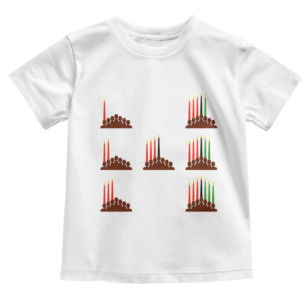 Kwanzaa Kinara Seven Candles African American Holiday Toddler T Shirt - Wonder Print Shop