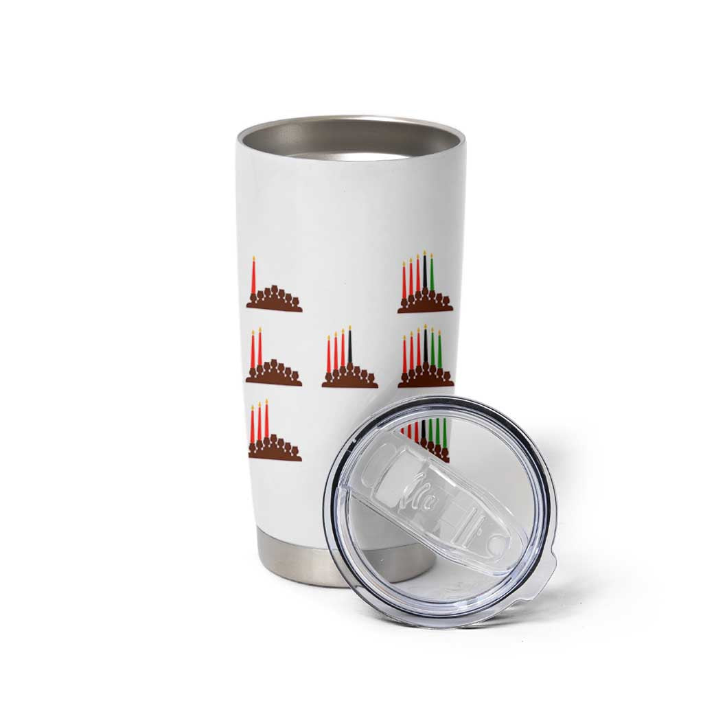 Kwanzaa Kinara Seven Candles African American Holiday Tumbler Cup - Wonder Print Shop