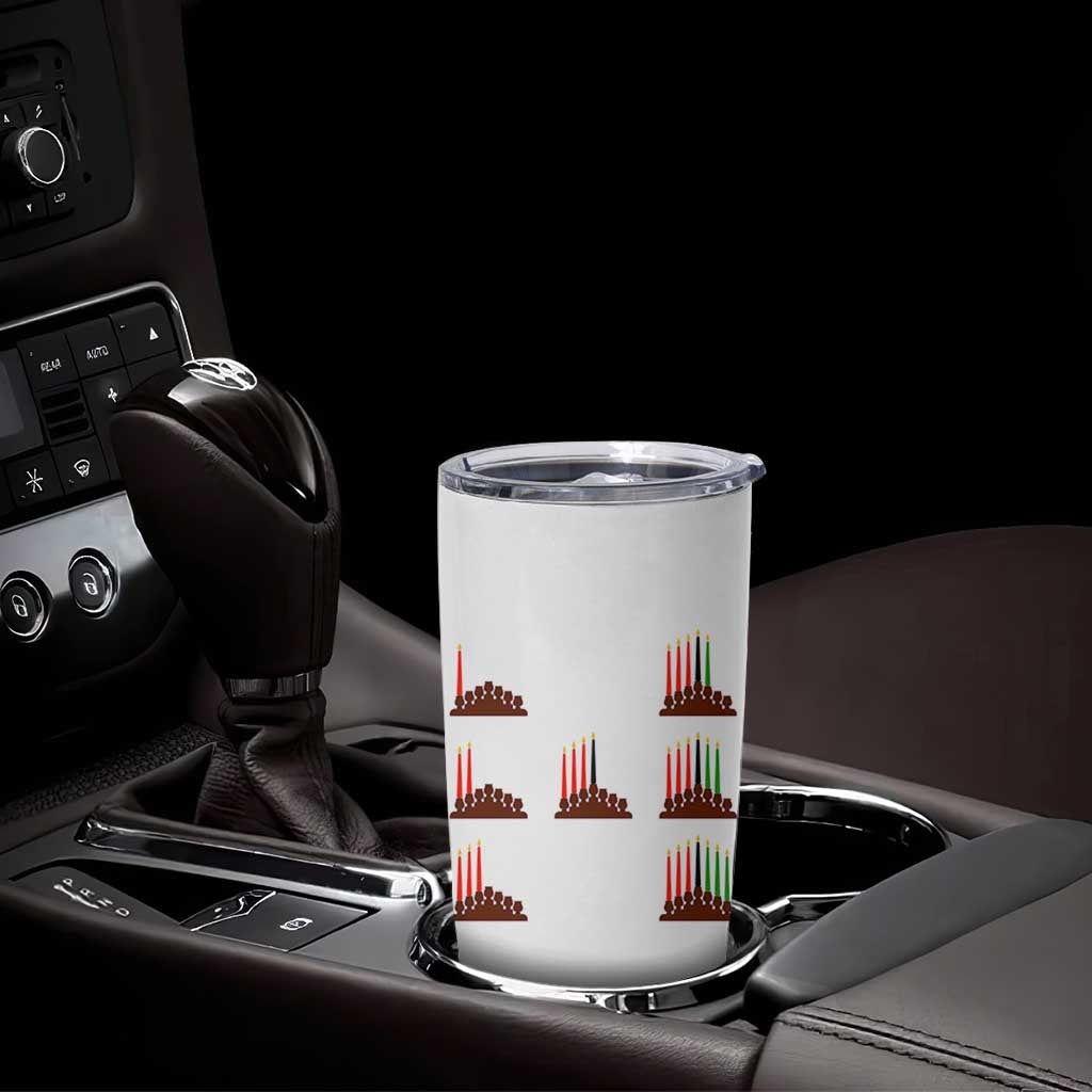 Kwanzaa Kinara Seven Candles African American Holiday Tumbler Cup - Wonder Print Shop