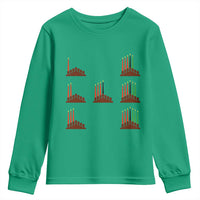 Kwanzaa Kinara Seven Candles African American Holiday Youth Sweatshirt - Wonder Print Shop