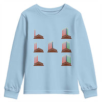 Kwanzaa Kinara Seven Candles African American Holiday Youth Sweatshirt - Wonder Print Shop