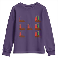 Kwanzaa Kinara Seven Candles African American Holiday Youth Sweatshirt - Wonder Print Shop