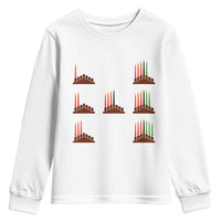 Kwanzaa Kinara Seven Candles African American Holiday Youth Sweatshirt - Wonder Print Shop