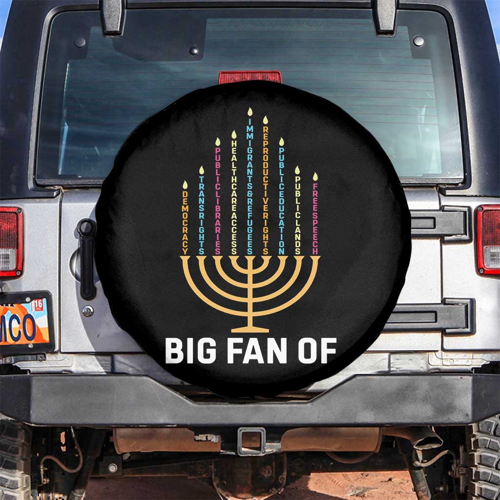 Hanukkah Human Rights Spare Tire Cover Big Fan Of  Democracy Immigrants And Refugees - Wonder Print Shop