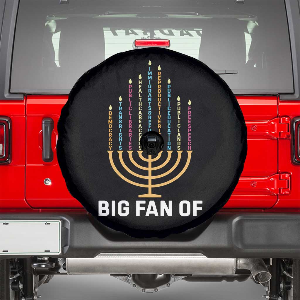 Hanukkah Human Rights Spare Tire Cover Big Fan Of  Democracy Immigrants And Refugees - Wonder Print Shop