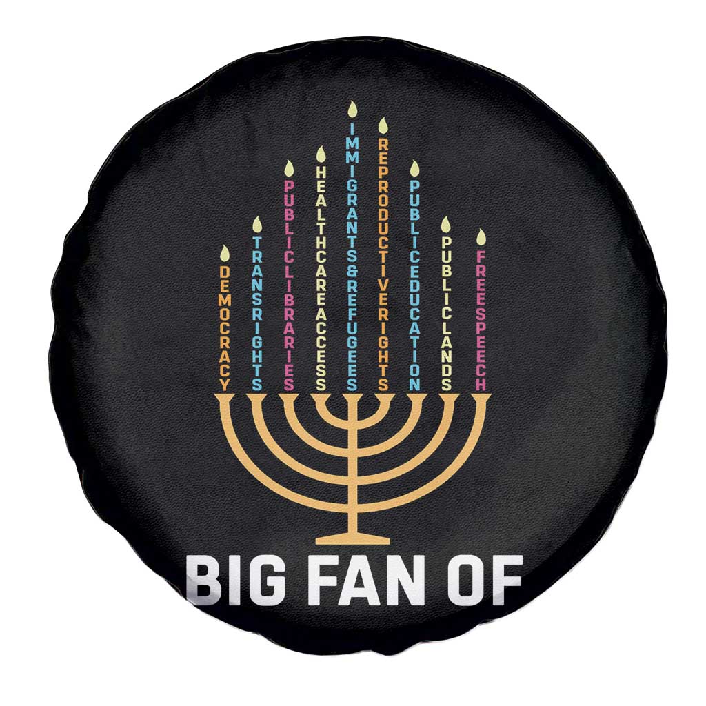 Hanukkah Human Rights Spare Tire Cover Big Fan Of  Democracy Immigrants And Refugees - Wonder Print Shop
