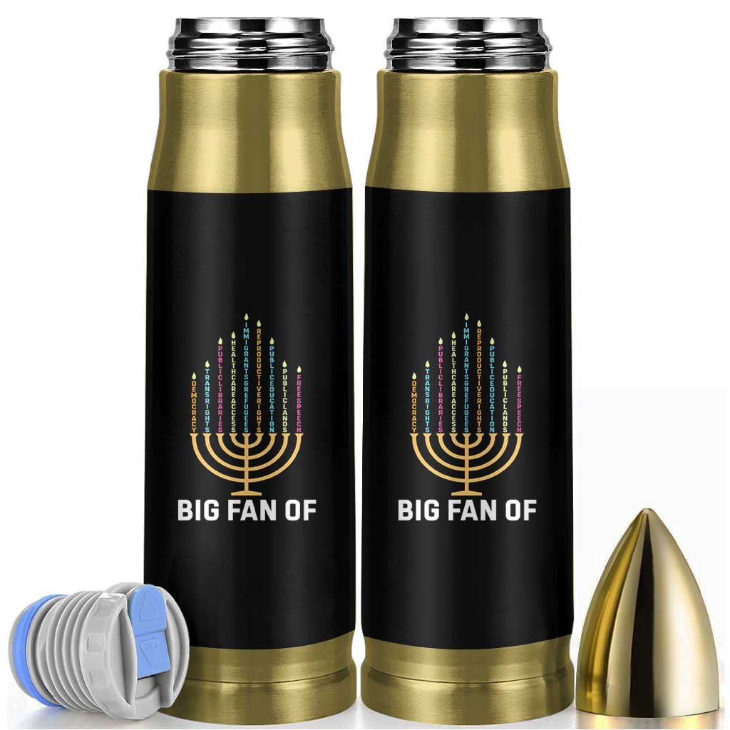Hanukkah Human Rights Bullet Tumbler Big Fan Of  Democracy Immigrants And Refugees - Wonder Print Shop