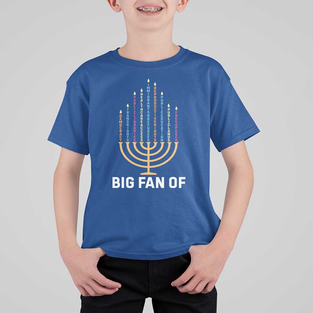 Hanukkah Human Rights T Shirt For Kid Big Fan Of  Democracy Immigrants And Refugees - Wonder Print Shop