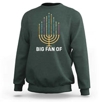 Hanukkah Human Rights Sweatshirt Big Fan Of  Democracy Immigrants And Refugees - Wonder Print Shop