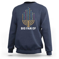 Hanukkah Human Rights Sweatshirt Big Fan Of  Democracy Immigrants And Refugees - Wonder Print Shop