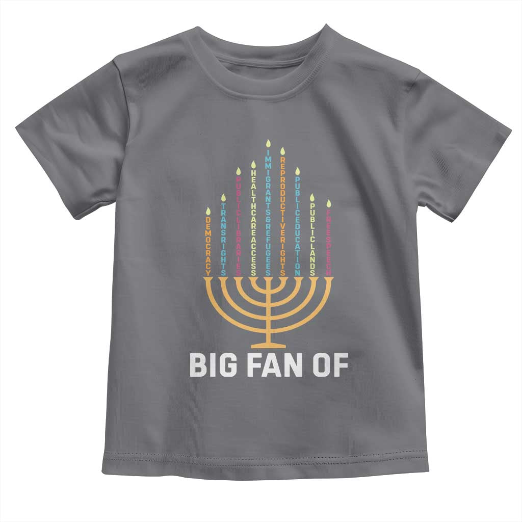 Hanukkah Human Rights Toddler T Shirt Big Fan Of  Democracy Immigrants And Refugees - Wonder Print Shop