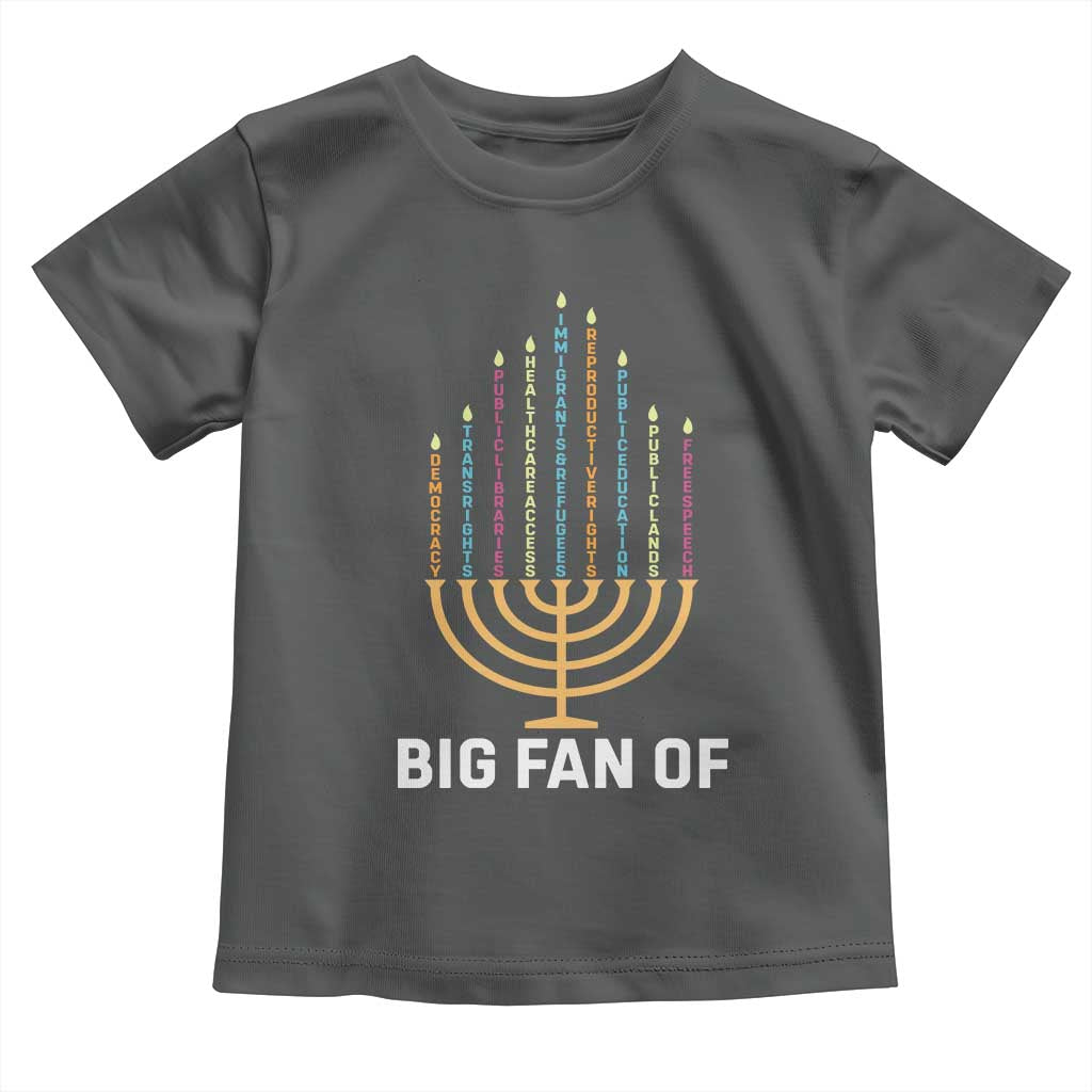 Hanukkah Human Rights Toddler T Shirt Big Fan Of  Democracy Immigrants And Refugees - Wonder Print Shop