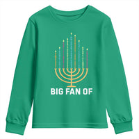 Hanukkah Human Rights Youth Sweatshirt Big Fan Of  Democracy Immigrants And Refugees - Wonder Print Shop