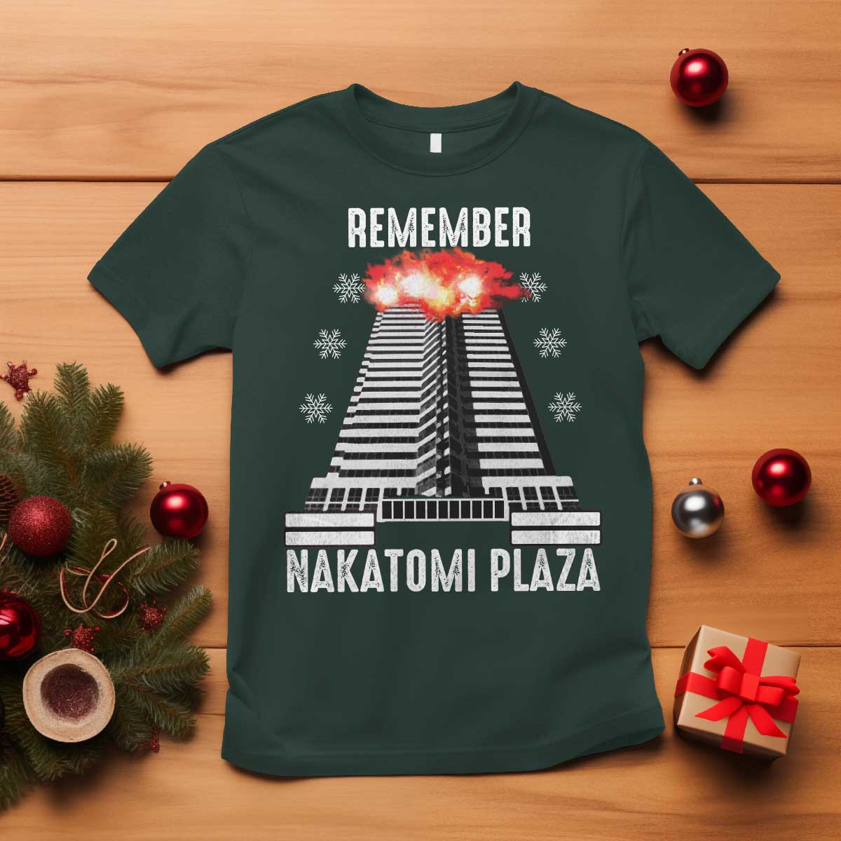Remember Nakatomi Plaza T Shirt Christmas Party 1988 Movie - Wonder Print Shop