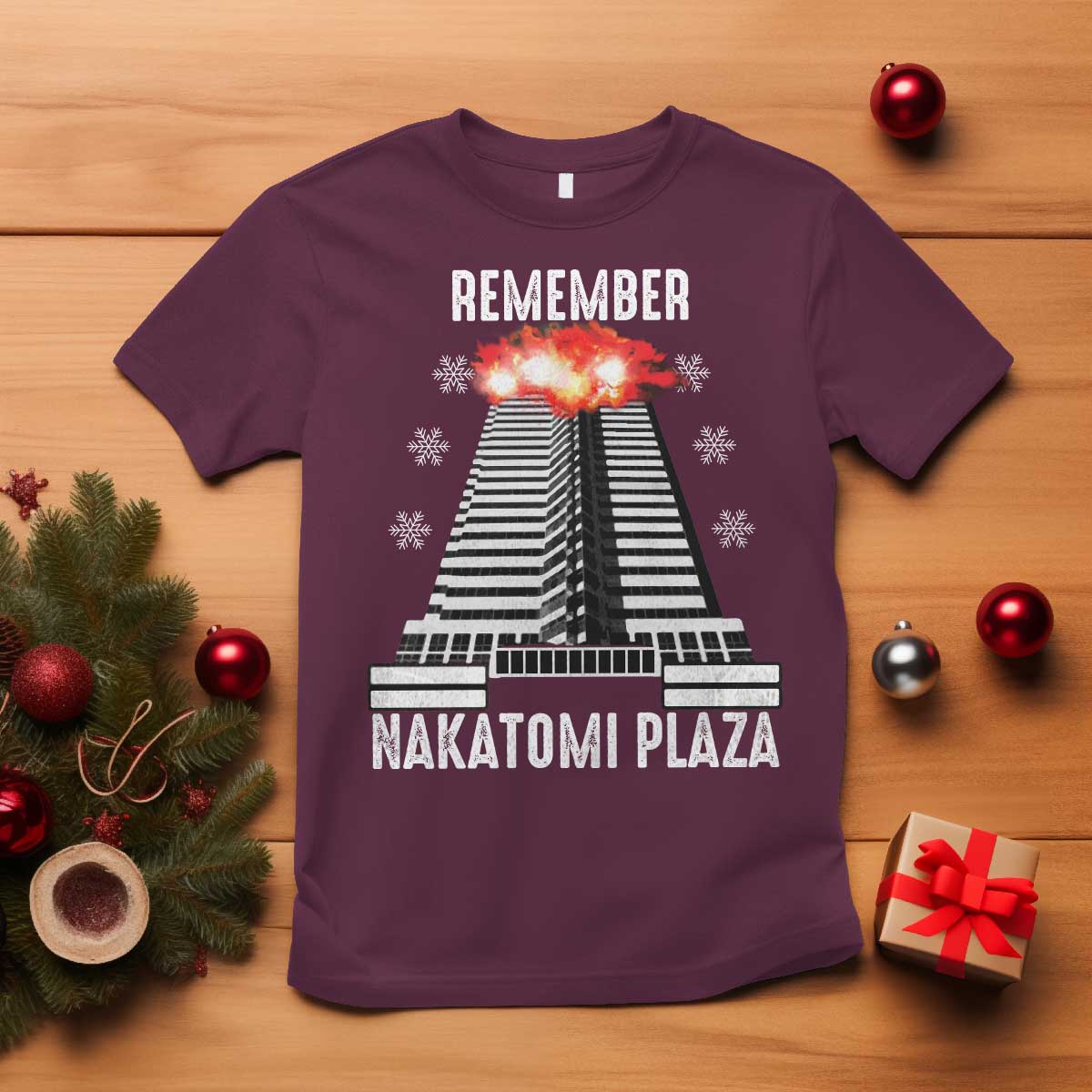Remember Nakatomi Plaza T Shirt Christmas Party 1988 Movie - Wonder Print Shop