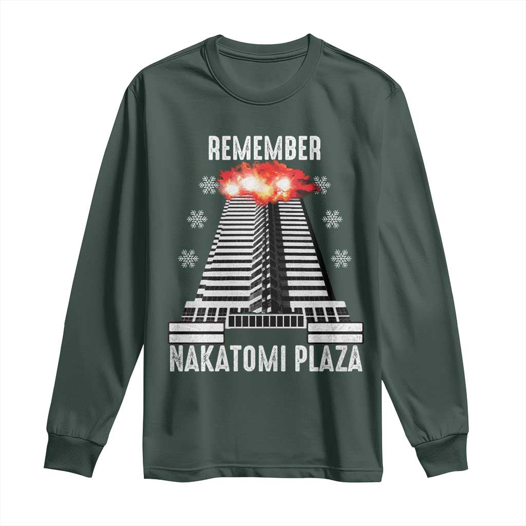 Remember Nakatomi Plaza Long Sleeve Shirt Christmas Party 1988 Movie