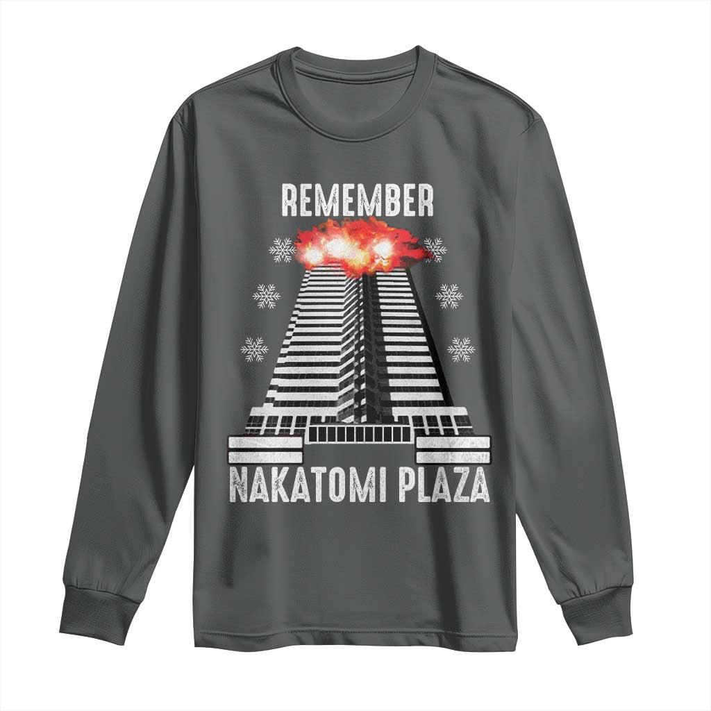 Remember Nakatomi Plaza Long Sleeve Shirt Christmas Party 1988 Movie