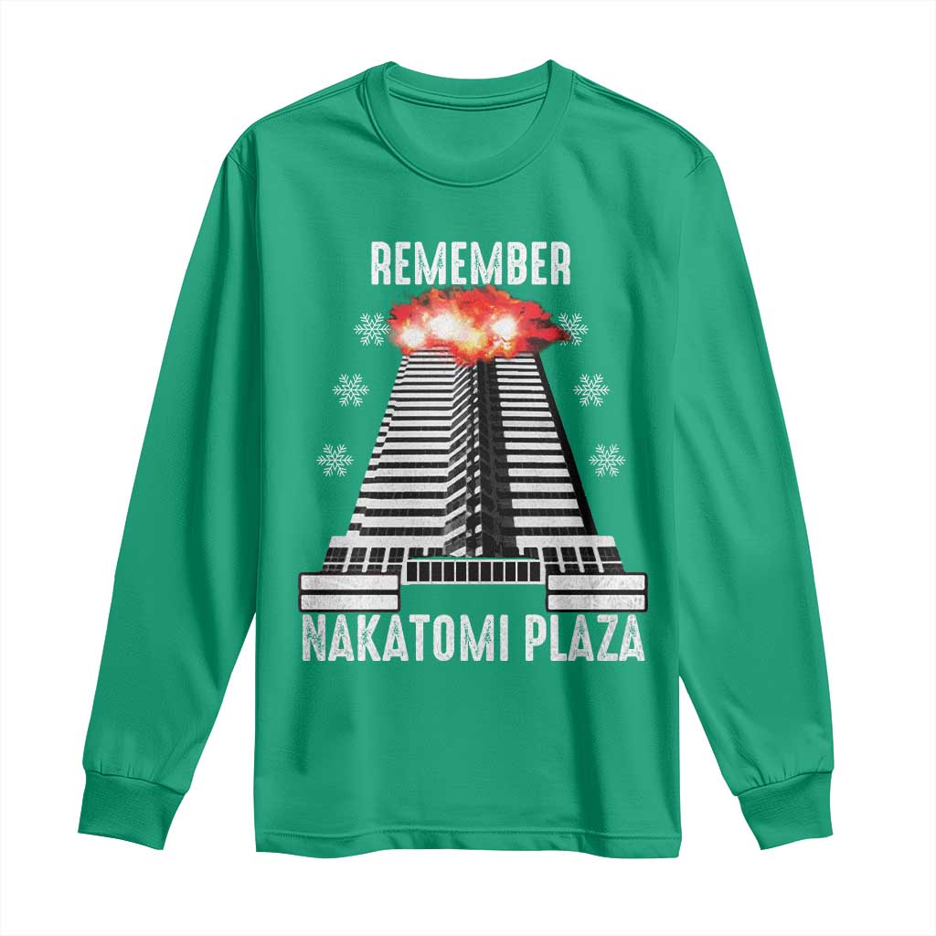 Remember Nakatomi Plaza Long Sleeve Shirt Christmas Party 1988 Movie