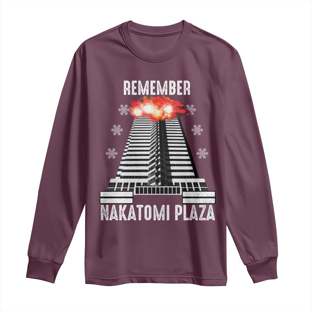 Remember Nakatomi Plaza Long Sleeve Shirt Christmas Party 1988 Movie
