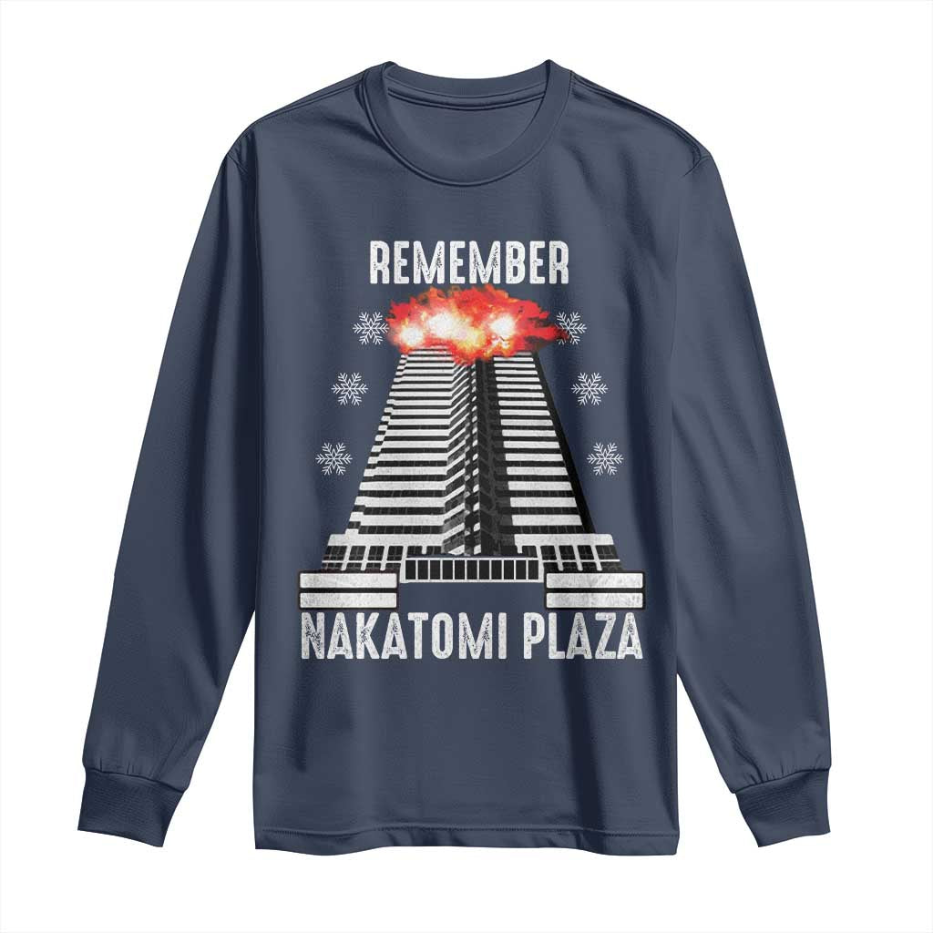 Remember Nakatomi Plaza Long Sleeve Shirt Christmas Party 1988 Movie