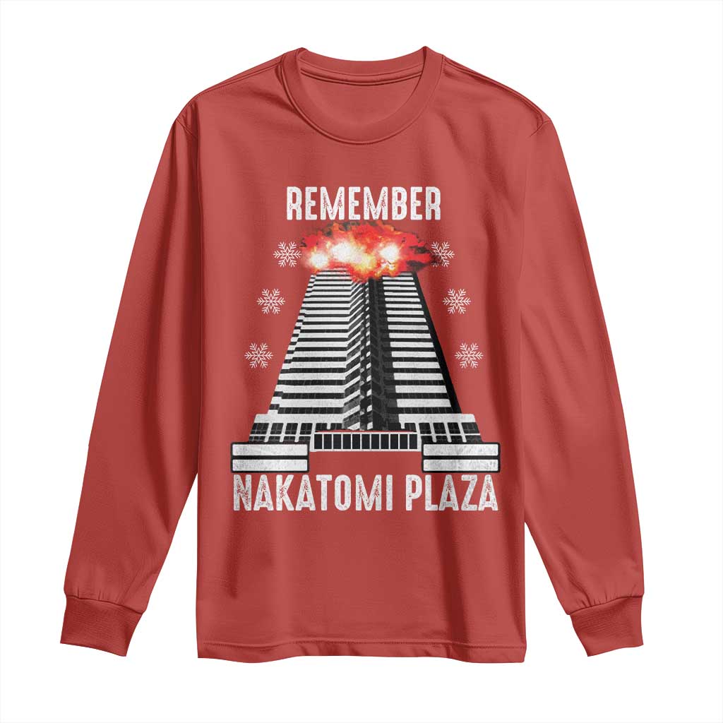 Remember Nakatomi Plaza Long Sleeve Shirt Christmas Party 1988 Movie