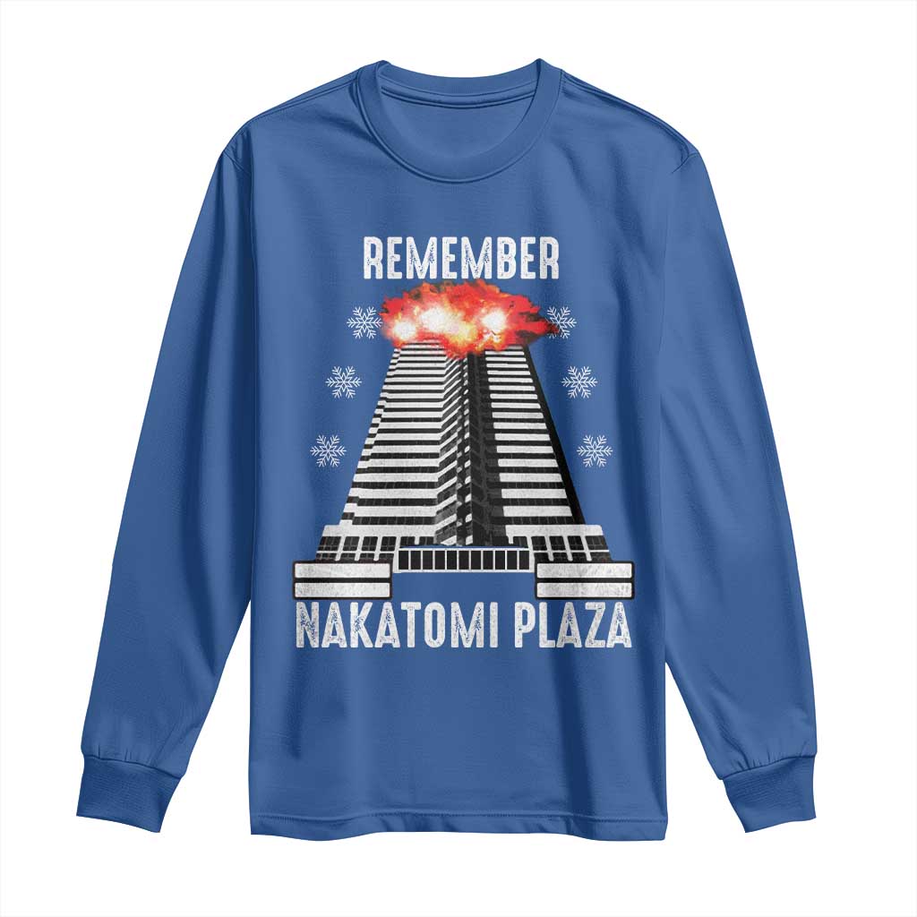 Remember Nakatomi Plaza Long Sleeve Shirt Christmas Party 1988 Movie