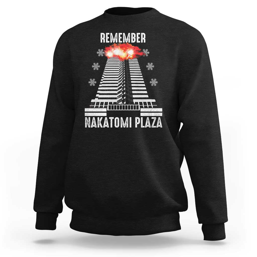 Remember Nakatomi Plaza Sweatshirt Christmas Party 1988 Movie - Wonder Print Shop