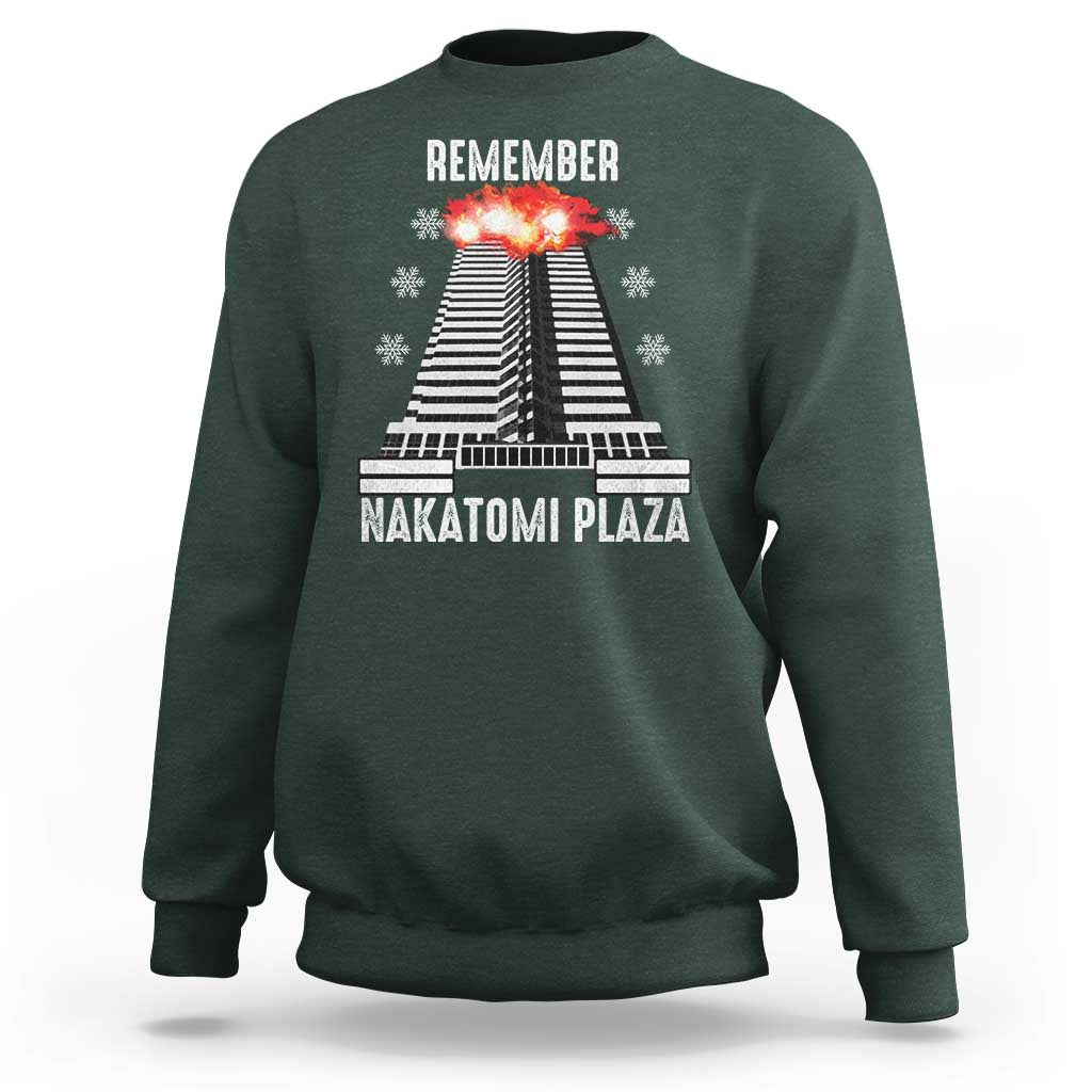 Remember Nakatomi Plaza Sweatshirt Christmas Party 1988 Movie - Wonder Print Shop
