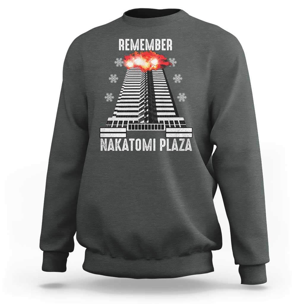Remember Nakatomi Plaza Sweatshirt Christmas Party 1988 Movie - Wonder Print Shop