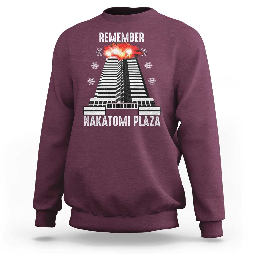 Remember Nakatomi Plaza Sweatshirt Christmas Party 1988 Movie - Wonder Print Shop