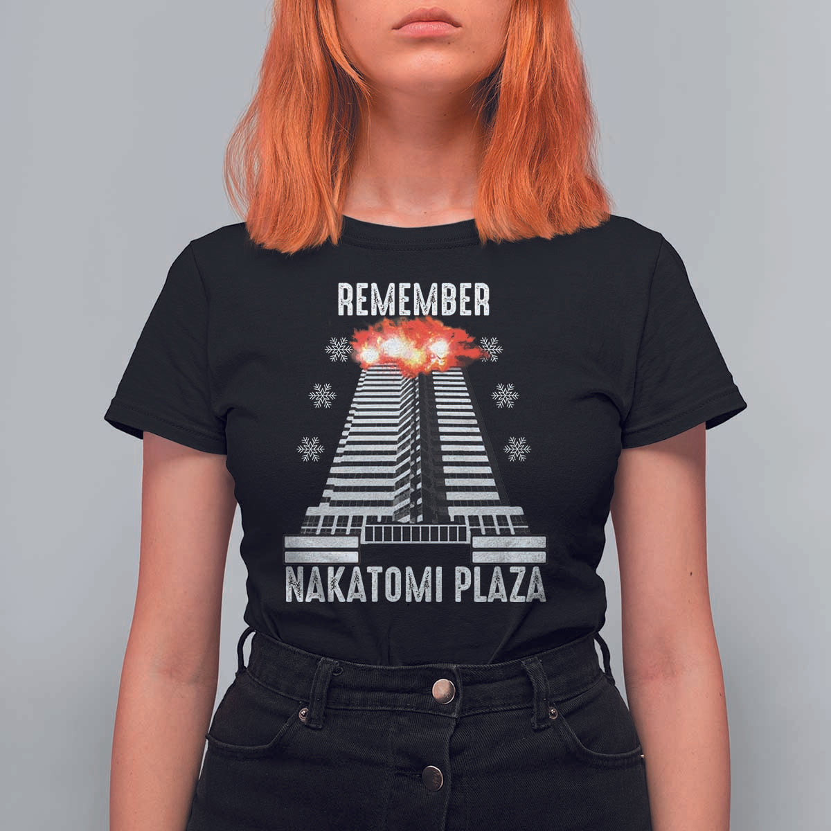 Remember Nakatomi Plaza T Shirt For Women Christmas Party 1988 Movie - Wonder Print Shop