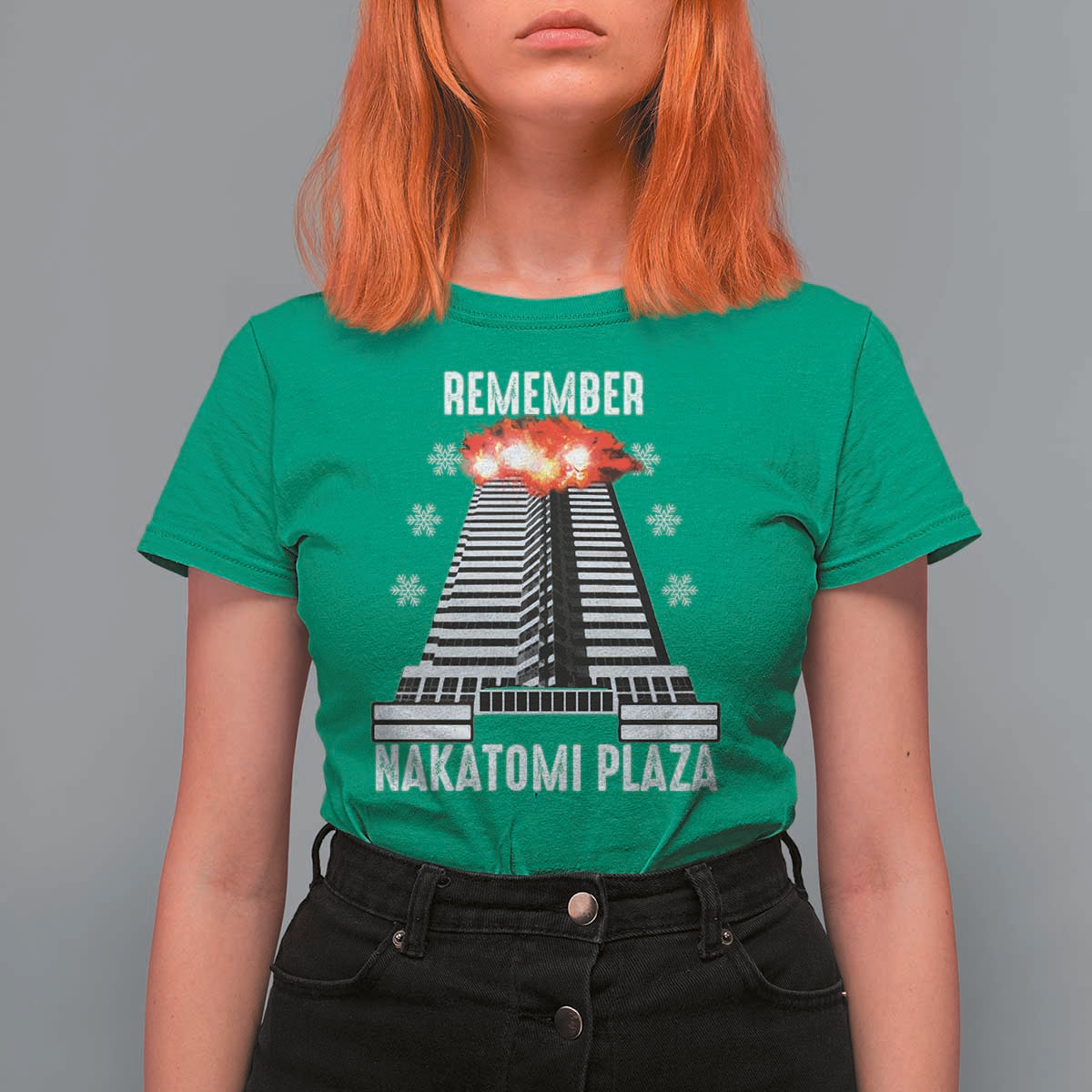 Remember Nakatomi Plaza T Shirt For Women Christmas Party 1988 Movie - Wonder Print Shop