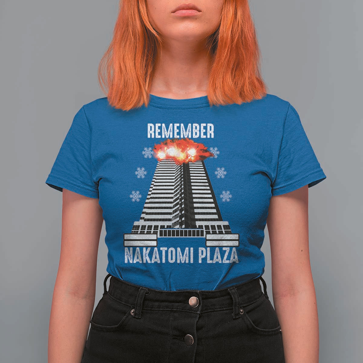 Remember Nakatomi Plaza T Shirt For Women Christmas Party 1988 Movie - Wonder Print Shop