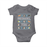 Funny Hanukkah Cats Baby Onesie Meowzel Tov Chanukah Menorah David Stars