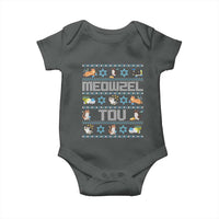 Funny Hanukkah Cats Baby Onesie Meowzel Tov Chanukah Menorah David Stars